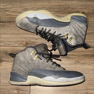 Nike Air Jordan 12 Retro Dark Wolf Gray Suede
